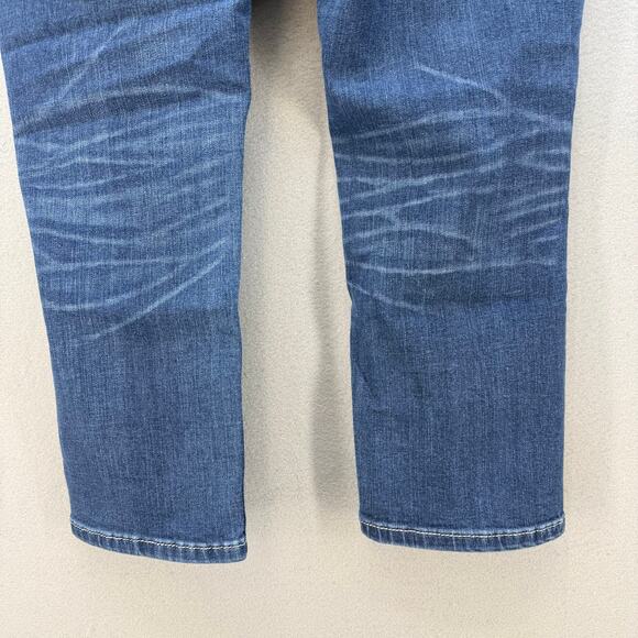 Miss Me Jean Capris Women's 29 (8) Blue Mid Rise Crop Sequin Accent Faux Pocket - Picture 5 of 13